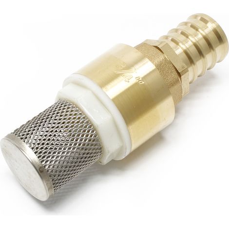 Laiton Clapet pied 26,16mm (3/4) DN20 anti-retour avec crépine d'aspiration en acier inox (1/2)