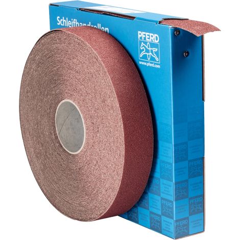 PFERD TOOLS Korund Schleifbandrolle Gewebe SBR Breite 50mmxLänge 50m A40 für universelle Anwendung (1/3)