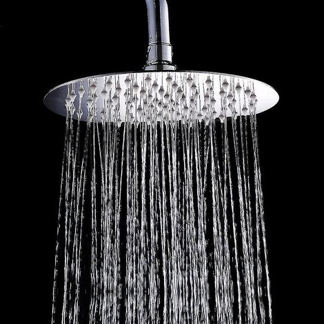 Pommeau de douche effet pluie ultra-mince en acier inoxydable 304 de 20 cm (8 pouces) (1/2)