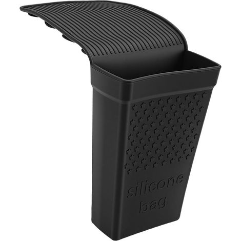 Fer à lisser, fer à friser, lisseur, étui en silicone résistant à la chaleur avec ventouse puissante, noir (1/5)