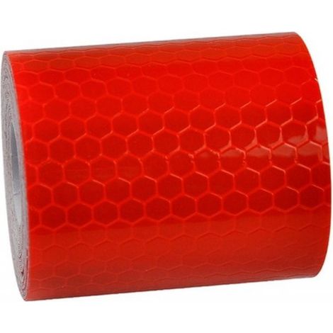 Rotes reflektierendes Band, 3 Meter lang und 5 cm breit.