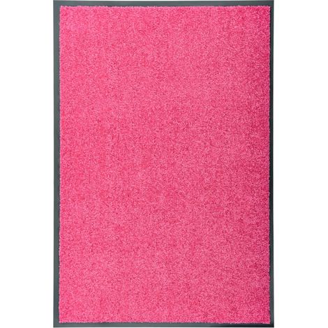 Felpudo lavable rosa 60x90 cm vidaXL