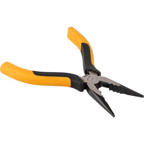 Pince à bec long L201C06 6 pouces, acier à haute teneur en carbone, outil de bricolage pour couper fil et arracher clous (1/5)