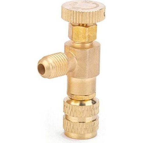 Stück R410A-Ventile, 1/4 Kältemittelfüllung – 5/16"-Durchflussregelventile aus Kupfer und Fluorid, Sicherheitsventile (1/4)