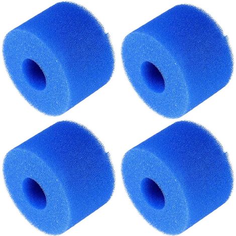 Pool filter sponge for type VI, pool filter sponge foam cartridge, pool and spa cartridge filter replacement, reusable foam filter for type VI pool pump, washable sponge foam cartridge (4 PC) (1/5)