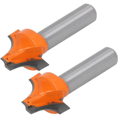 Lot de 2 fraises à chamfreiner bois queue ronde 8mm carbure de tungstène pour travail du bois 8x19mm (1/5)