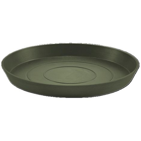 Sottovaso Rotondo D21 H2.5 cm Verde Kaki ECOPOTS