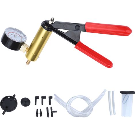 Kit de test de pompe à vide manuelle avec tuyau, adaptateur, réservoir de stockage et joint d'étanchéité pour automobile (1/5)