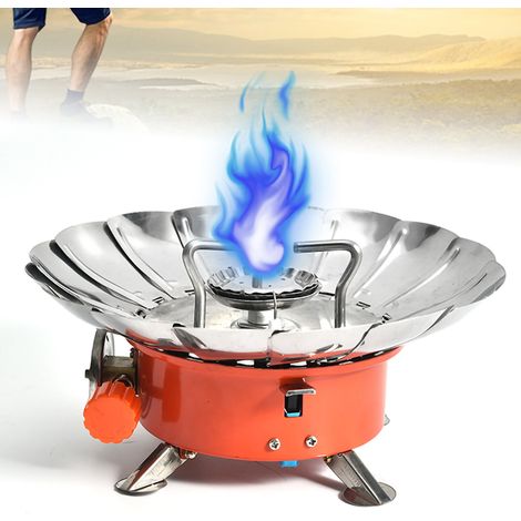 Poêle de Camping Mini Portable Léger Anti-Vent pour Cuisine en Plein Air et Survie (Modèle Standard) (1/5)