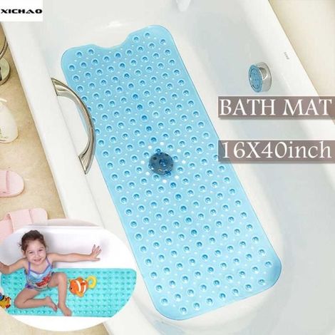 Tapis de Baignoire Antidérapant - OLY MAGIC - 100 x 40 cm - Transparent - Sécurisé - Ventouses-Ywey (1/5)