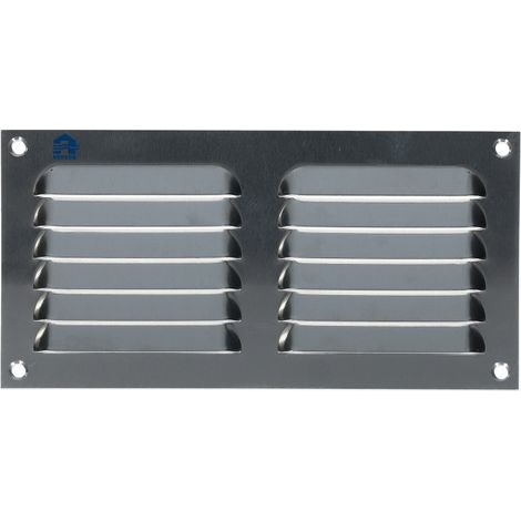 REJILLA ESTAMPADA E 436 200X100MM ANODIZADA PLATA - RENSON - 42001001