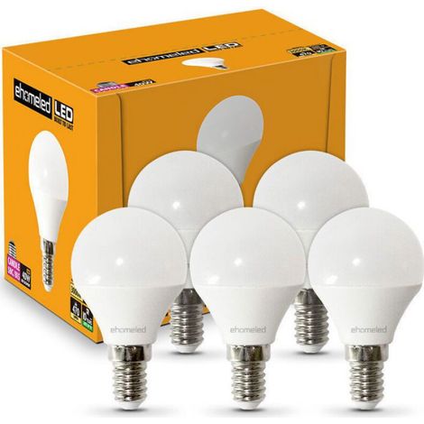 Lot de 6 Ampoules LED E14 7W, Blanc Froid 6500K, 806lm, Équivalent 60W, Petit Culot à Vis P45, Non Dimmable, Classe F (1/5)