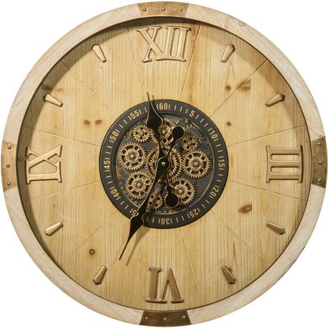 Horloge Micka D63,5cm beige - Atmosphera créateur d'intérieur