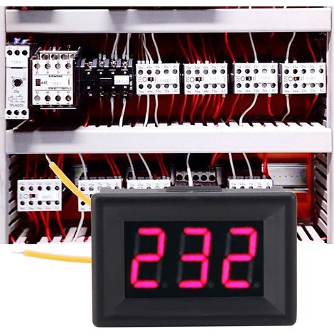 Voltmètre numérique à affichage LED 0,36″ (1 pièce), panneau de mesure de tension alternative 70-380 V (1/5)