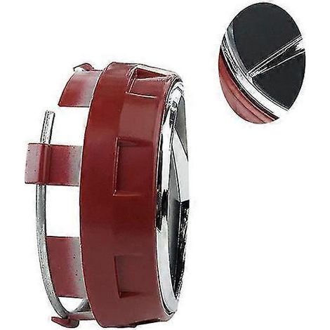 Enjoliveurs de roue surélevés noirs et rouges de 75 mm pour Mercedes-Benz AMG (réf. A0004000900), lot de 4, rouge (1/2)