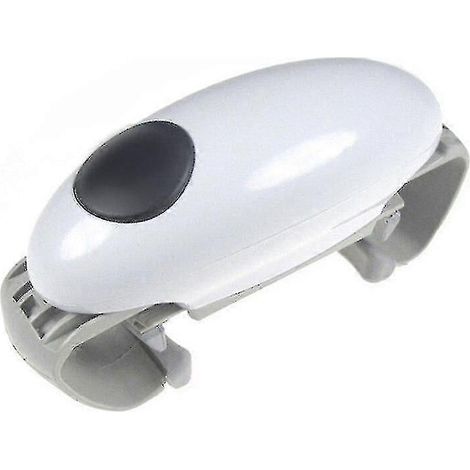 Ouvre-boîte électrique à une touche, ouvre-boîte portable et réglable (blanc) (1/3)