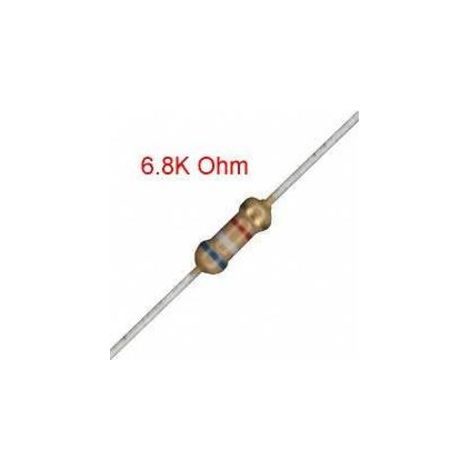 6k8 1/4w Résistance du carbone 6,8k 1/4w 1% 6,8k1/4w