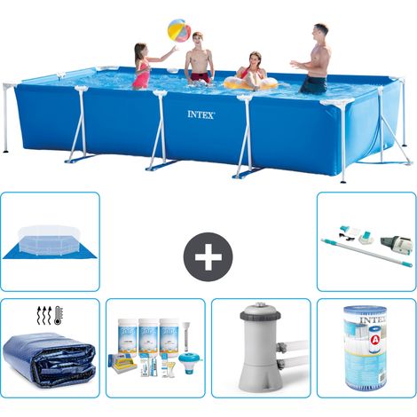 Intex Piscina con struttura Rettangolare - 450x220x84 cm - 7-pezzi  S40286 (1/5)