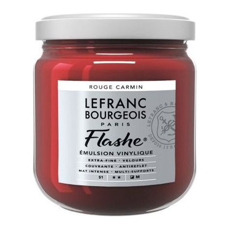 Peinture vinylique - Flashe - Rouge carmin - 366 - Lefranc Bourgeois - 400ml
