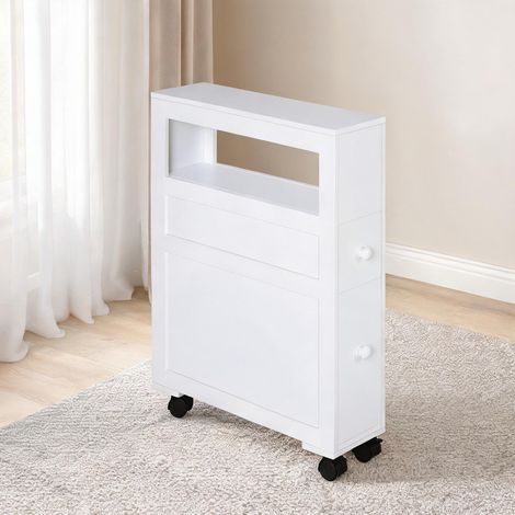 Armoire de rangement blanc en MDF 52 x 16 x 71,5 cm (1/5)