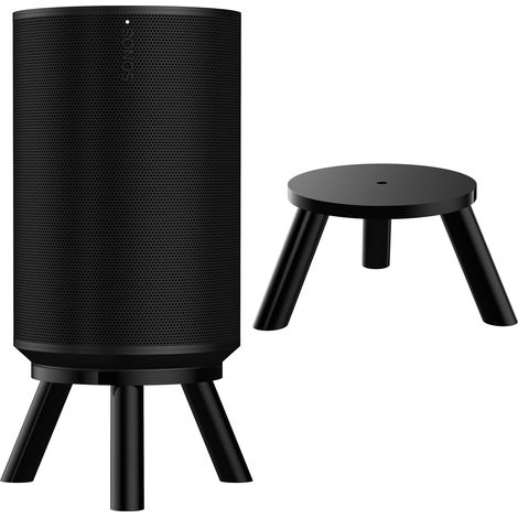 Wandhalterung für Sonos Era 100 mit integriertem Kabelmanagement, Zubehör für Smart-Home-Lautsprecher (Schwarz, S02), 1 Stück (1/5)