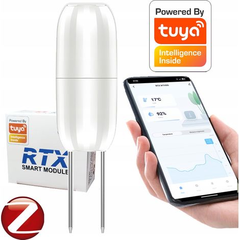 Sensor inalámbrico de temperatura y humedad del suelo para exteriores Tuya ZIGBEE (1/5)