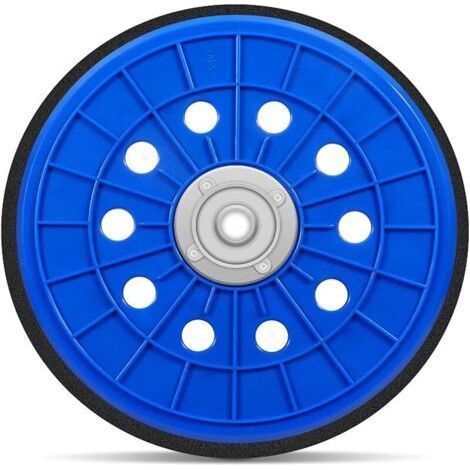 Plateau de ponçage M14 auto-agrippant 215 mm 9 pouces, support disque abrasif 10 trous pour ponceuse murale (1/5)
