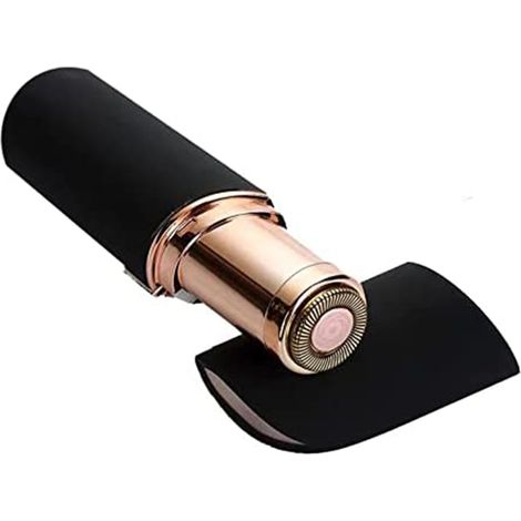 Epilateur Facial - Tête Rotative Conforme au Visage - Lame En Acier Inoxydable - Éclairage LED Intégré - Pour Sourcils Lèvres Menton - 1 Pièce (1/5)