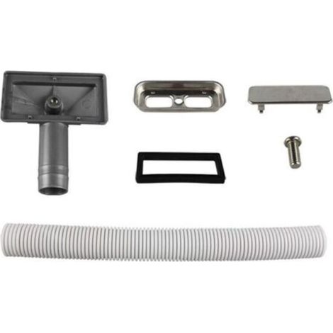 1 Pièce Tuyaux de Débordement Tube de débordement pour évier extensible Interface carrée (Taille: 75x40mm) Tube longueur 230-600mm Diamètre 26mm (diamètre intérieur: 21mm) (1/4)