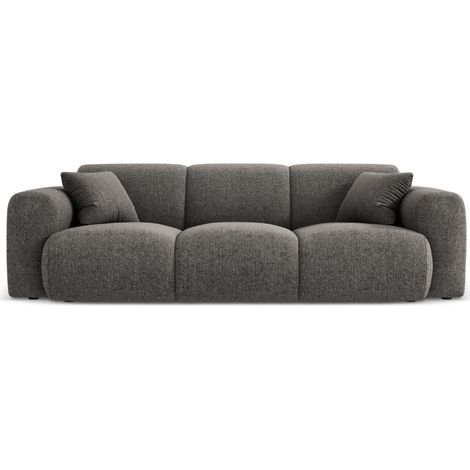 Canapé 3 places en chenille gris (1/5)