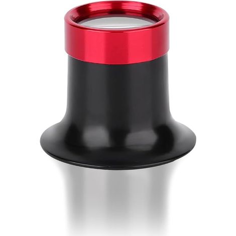 10X Loupe Horloger, Réparation de Loupe Oculaire en Alliage d'Aluminium Loupe de Bijoux Lentille Bijoutier d’Inspection pour Timbre Coin pour Lecture Tous Les Travaux de Précision Couture (1/5)