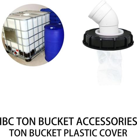Filtre à Couvercle IBC, Bouchon de Réservoir IBC Lavable en Nylon avec Couvercle, Accessoire de Réservoir IBC avec Filtre en Filet pour 163 mm Réservoir Eau de Pluie (163mm 45°) (1/3)