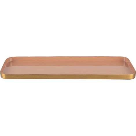Present Time Festive bandeja metal rosa claro 41 cm