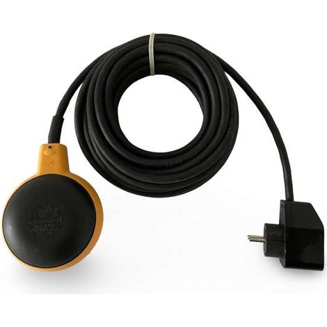 Schwimmerschalter mit Zwischenstecker 10m Kabel H07RN-F3G1 zum Entleeren