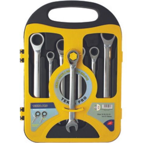 SERIE 7 CHIAVI A CRICCHETTO 8/19 MM CROMO VAN- CHINA T MAX 6044- 1,0 confezione