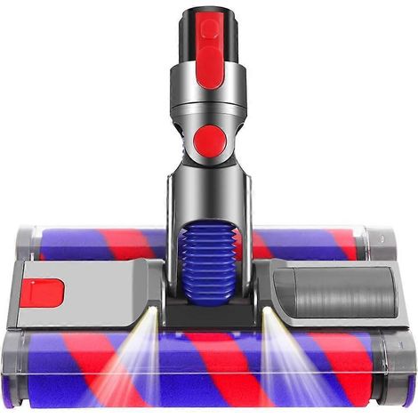 Tête de rechange pour aspirateur compatible avec les moteurs des séries V7, V8, V10, V11 et V15 : tête de nettoyage à rouleau souple et brosse à double rouleau. (1/5)