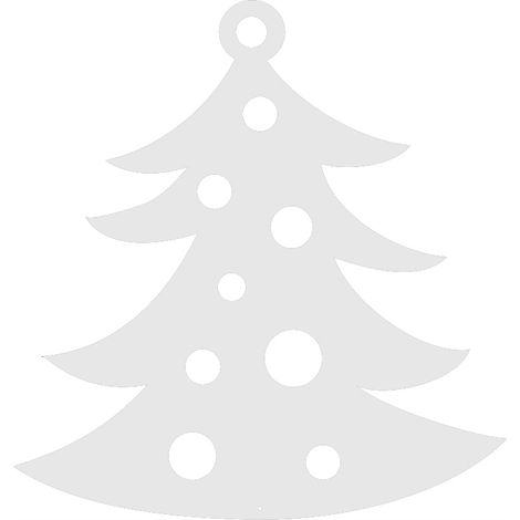 Weihnachtsanhänger 20 € - WEIHNACHTSBAUM - Durchbrochene Weihnachtsdekoration - WINTERFERIEN