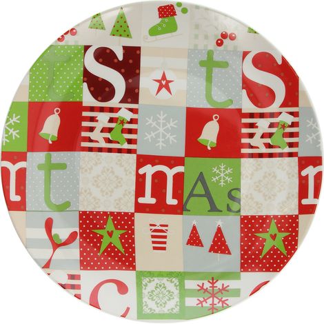 Piatto Panettone Patchwork 30cm