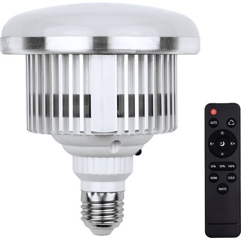 Bombilla LED fotográfica E27 de 85 W con mando a distancia, regulable de 3000 K a 6500 K. (1/5)