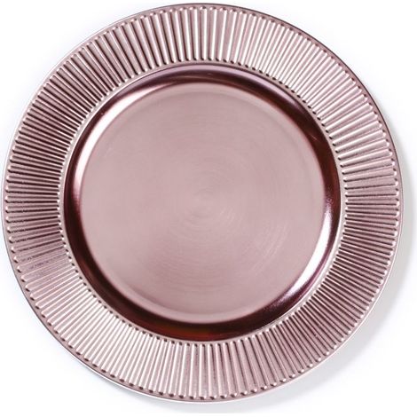 PIATTO DECO ROSA 33 CM