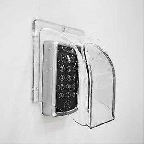 Housse de protection contre la pluie pour sonnette vidéo, protection anti-reflets en plastique résistant à l'eau pour la plupart des sonnettes vidéo (1/5)