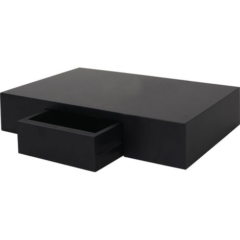 [JAMAIS UTILISÉ] Étagère murale Oise, tiroir, 40cm, noir