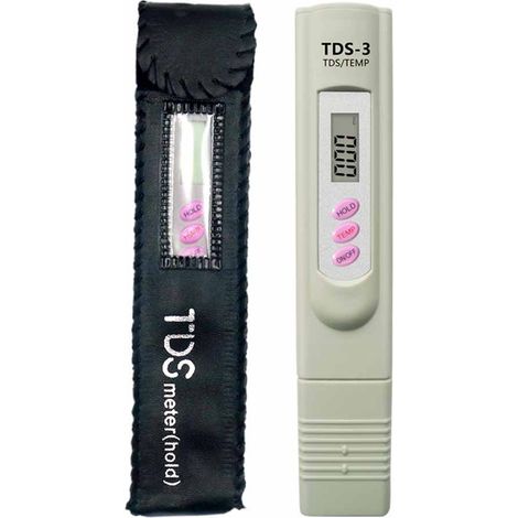 TONCHEAN Étui en cuir tds stylo de test de qualité de l'eau testeur de qualité de l'eau stylo de test de qualité de l'eau tds-3 stylo tds (1/3)