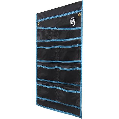 vidaXL Sacchetto per Stoccaggio Nero e Blu 63,5 x 40 cm Oxford (1/5)