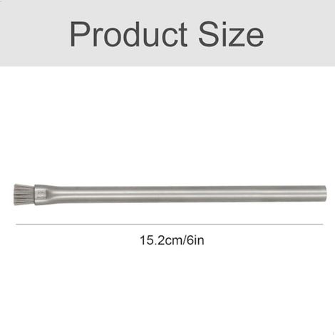 Brosse de nettoyage d'algues/nettoyeur de substrat - Outils en acier inoxydable pour aquarium, adaptés aux aquariums, outil multifonctionnel, accessoires pour aquarium en verre, 15 cm, argent