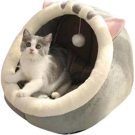 Jolis paniers pour chats et chiens d'intérieur, niche confortable pour chat pour dormir (1/5)