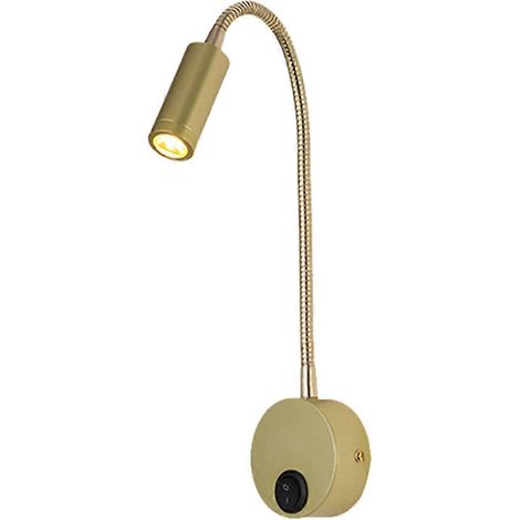 3-W-LED-Wandleuchte mit warmweißem Schwanenhals, D-Stecker, AC 85–265 V