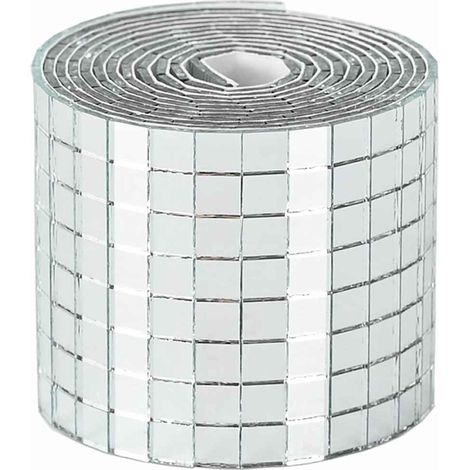 Carreau de miroir mosaïque 12 pcs Argenté 100 x 4 cm Verre