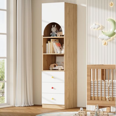 Mobile contenitore con cassetti MDF 50x50x200 cm OKMYHOME (1/5)