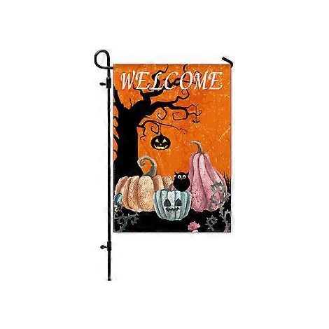 Neue Halloween-Gartenflagge, Hof-Kürbisflagge, Veranda-Layout, Horror-Atmosphäre-Dekorationsflagge (HYQ5-26)